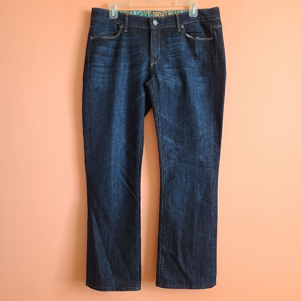 Rich and Skinny Dark Blue Boot Cut Jeans 32